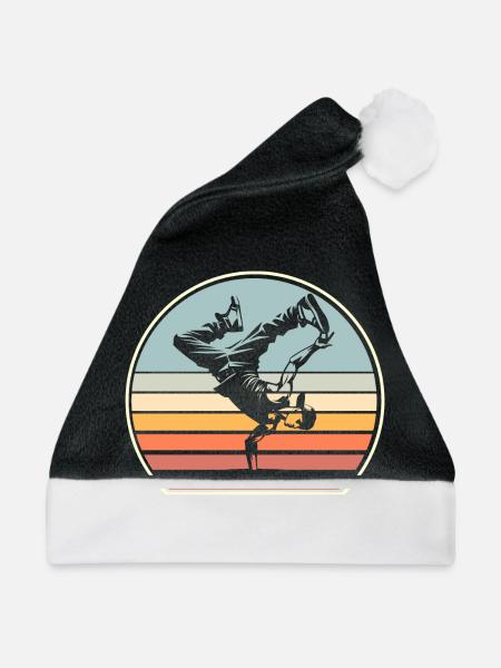 Breakdance - Weihnachtsmütze - Schwarz/Weiß