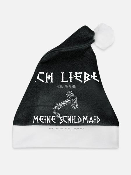 Meine Schildmaid - Weihnachtsmütze - Schwarz/Weiß - Vorne
