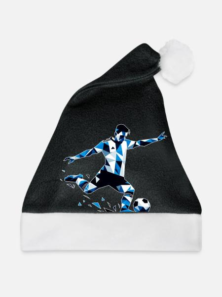 Fussball Argentinien - Weihnachtsmütze - Schwarz/Weiß