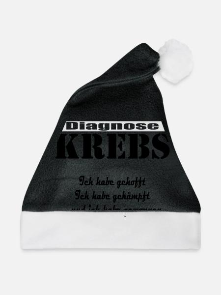 "Diagnose Krebs" by Claudia-Moda - Weihnachtsmütze - Schwarz/Weiß