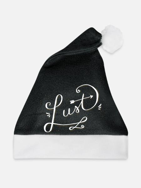 Lust | Lust & Laune weiss - Weihnachtsmütze - Schwarz/Weiß - Vorne