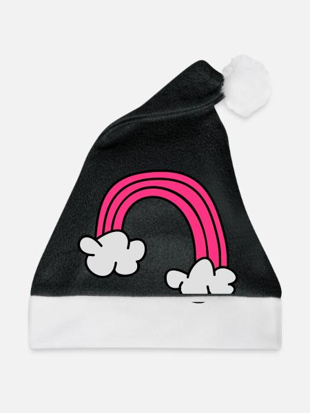 Kinderzeichnungen: Regenbogen - Weihnachtsmütze - Schwarz/Weiß