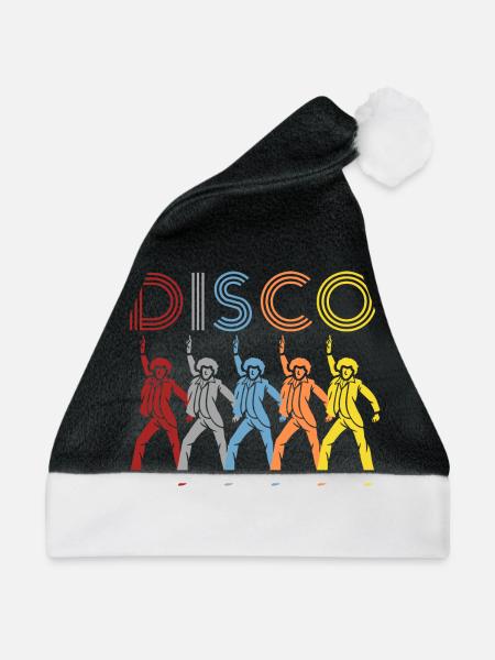 Diskothek - Weihnachtsmütze - Schwarz/Weiß