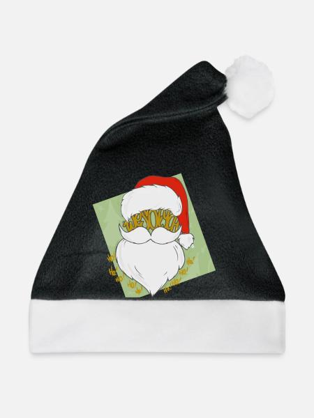 Nicholas HohoHO! - Weihnachtsmütze - Schwarz/Weiß