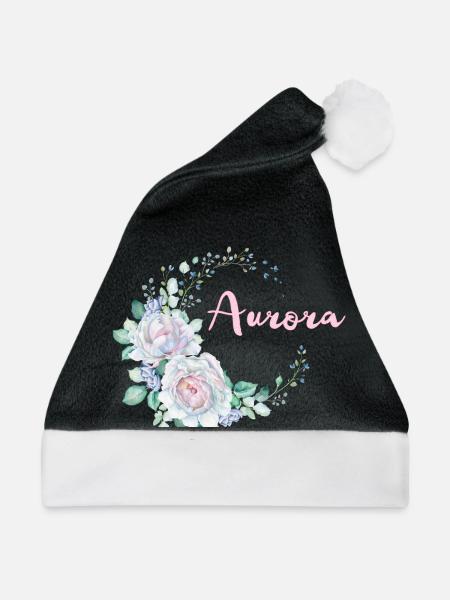 Für Aurora - Weihnachtsmütze - Schwarz/Weiß