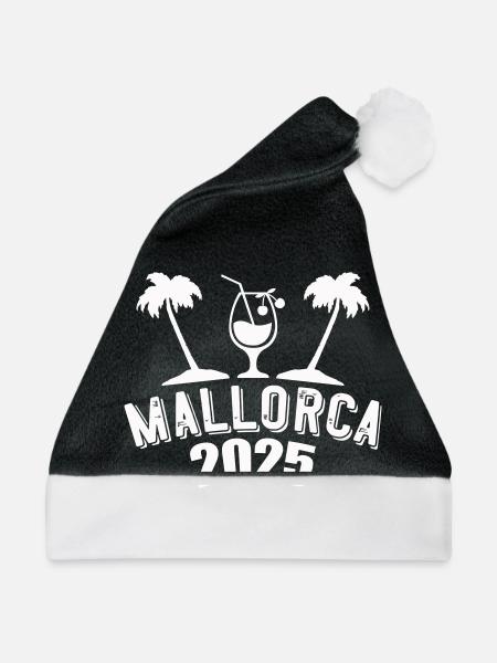 mallorca 2025 - Weihnachtsmütze - Schwarz/Weiß
