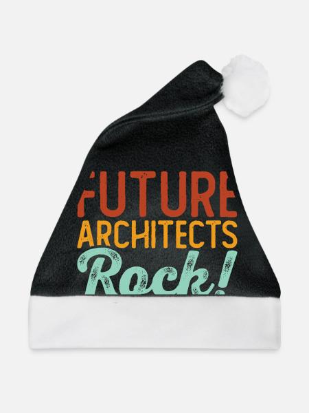 Architekt - Weihnachtsmütze - Schwarz/Weiß