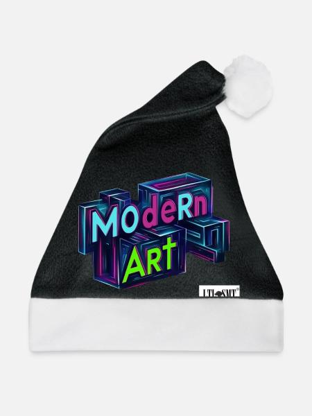 MOdeRn ART - Weihnachtsmütze - Schwarz/Weiß