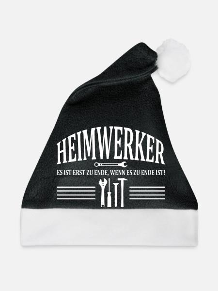 Heimwerker - Weihnachtsmütze - Schwarz/Weiß - Vorne