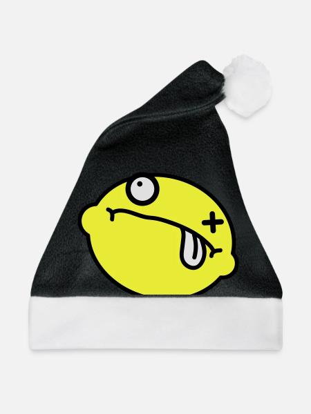 Dead Lemon Smiley - Weihnachtsmütze - Schwarz/Weiß