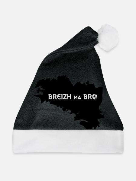 BREIZH MA BRO - Weihnachtsmütze - Schwarz/Weiß