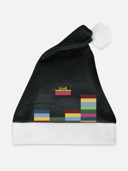 Container - Weihnachtsmütze - Schwarz/Weiß
