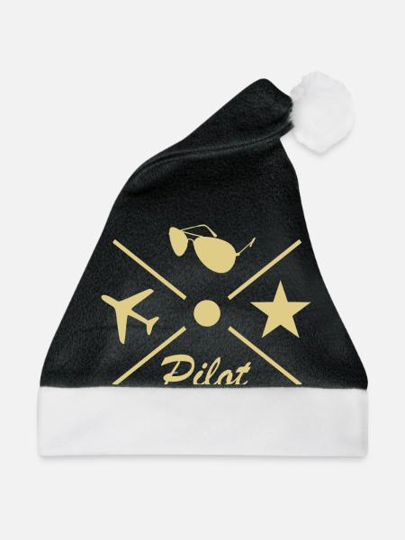 Pilot - Weihnachtsmütze - Schwarz/Weiß