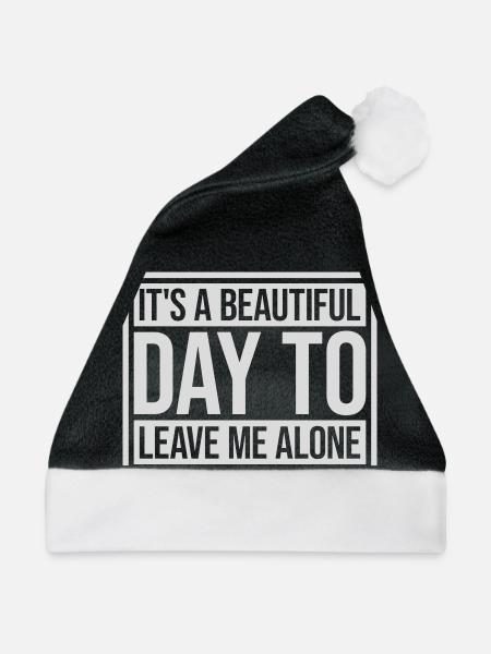 leave me alone day - Weihnachtsmütze - Schwarz/Weiß