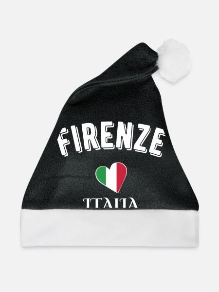 Florenz Italien - Weihnachtsmütze - Schwarz/Weiß