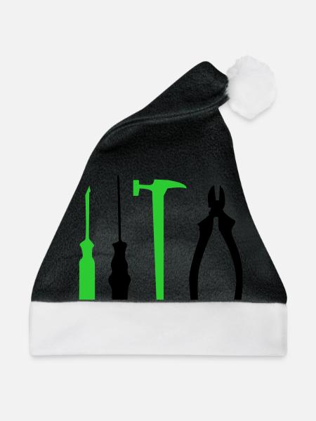 werkzeug - Weihnachtsmütze - Schwarz/Weiß