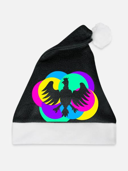 Schützenfest Vogel bunt - Weihnachtsmütze - Schwarz/Weiß