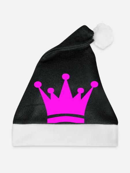 Krone - Weihnachtsmütze - Schwarz/Weiß
