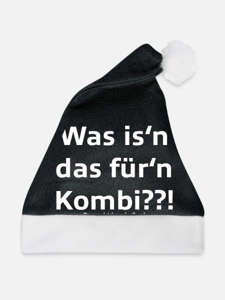 Was is'n das für'n Kombi??! - Weihnachtsmütze - Schwarz/Weiß - Vorne