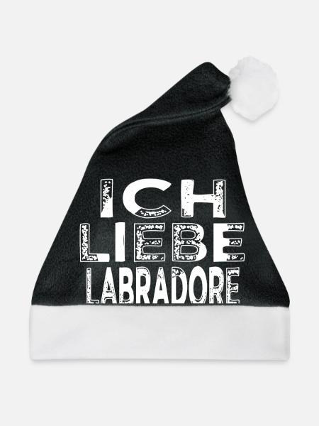 spaß statement bluthund hundehalter - Weihnachtsmütze - Schwarz/Weiß