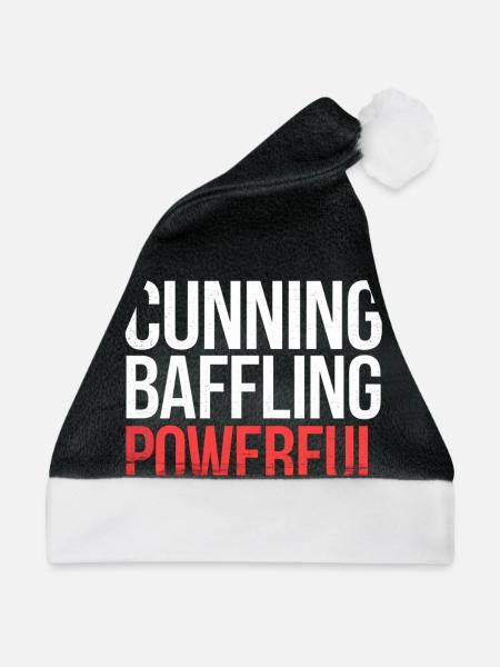 Cunning Baffling Powerful 6 - Weihnachtsmütze - Schwarz/Weiß