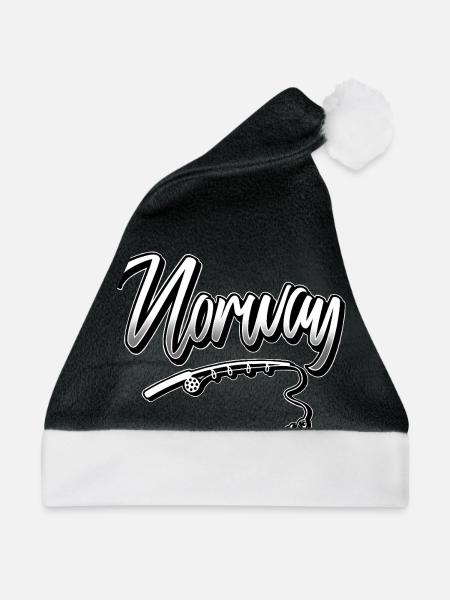 Norwegen Anglen - Weihnachtsmütze - Schwarz/Weiß