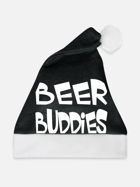Bier - Weihnachtsmütze - Schwarz/Weiß