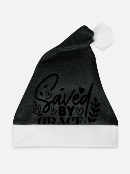 Saved By Grace - Weihnachtsmütze - Schwarz/Weiß