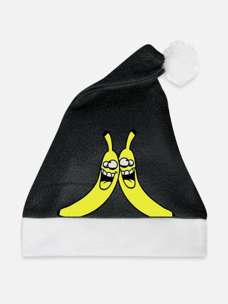 Crazy Bananas - Weihnachtsmütze - Schwarz/Weiß
