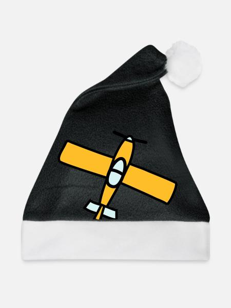 Airplane Design - Weihnachtsmütze - Schwarz/Weiß