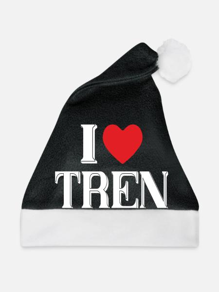 TREN INSIDE - I LOVE TREN - Weihnachtsmütze - Schwarz/Weiß