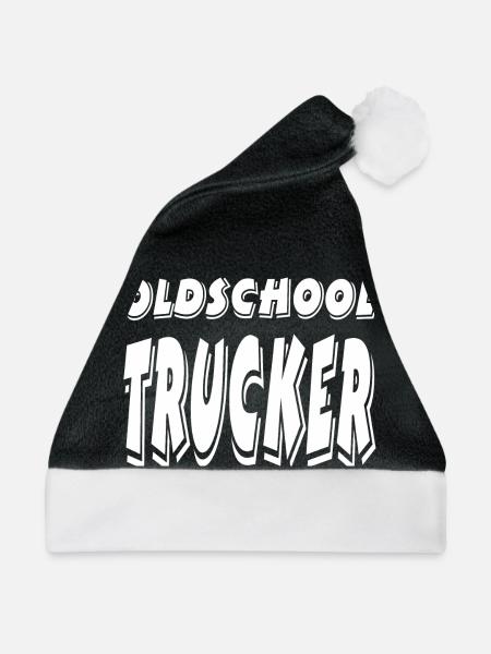 Trucker - Weihnachtsmütze - Schwarz/Weiß - Vorne
