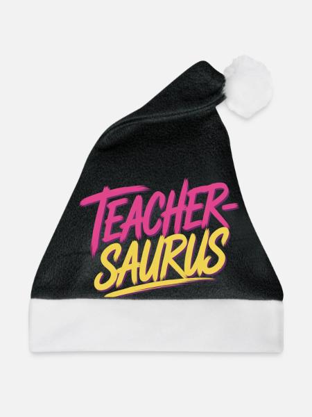 Teacher-saurus 12 - Weihnachtsmütze - Schwarz/Weiß