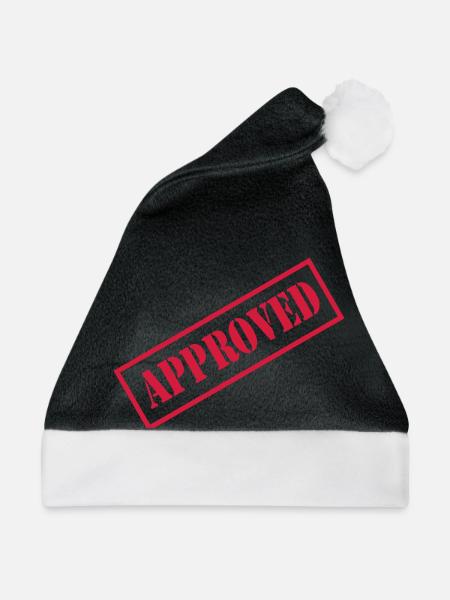 approved - Weihnachtsmütze - Schwarz/Weiß