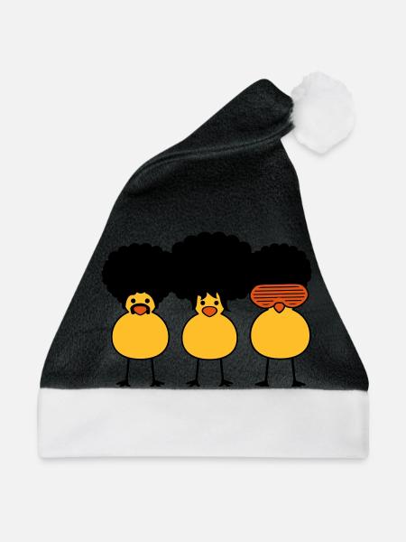 Funky Chicks - Weihnachtsmütze - Schwarz/Weiß - Vorne