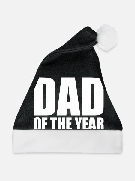 Dad of the year - Weihnachtsmütze - Schwarz/Weiß
