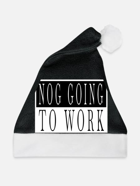 dork santa geek sayings awkward christmas present - Weihnachtsmütze - Schwarz/Weiß - Vorne