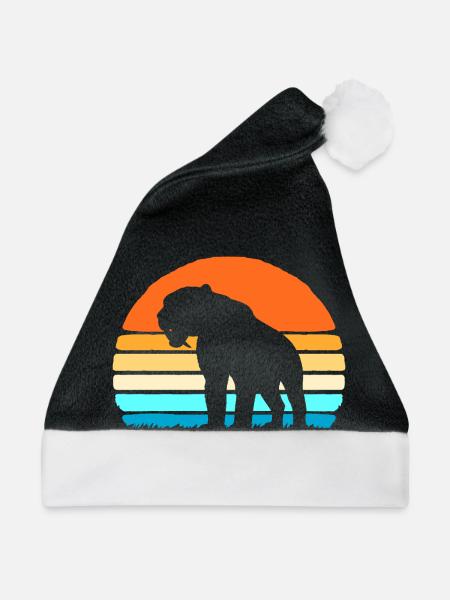 Säbelzahntiger - Weihnachtsmütze - Schwarz/Weiß