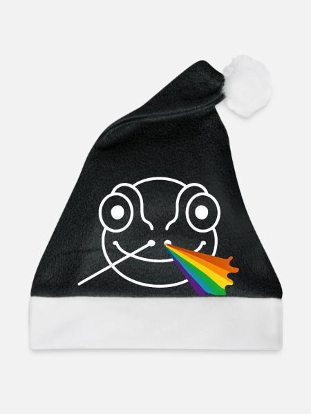 Chamäleon-Prisma - Weihnachtsmütze - Schwarz/Weiß - Vorne