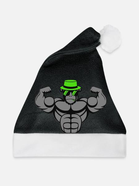 strong gorilla - Weihnachtsmütze - Schwarz/Weiß