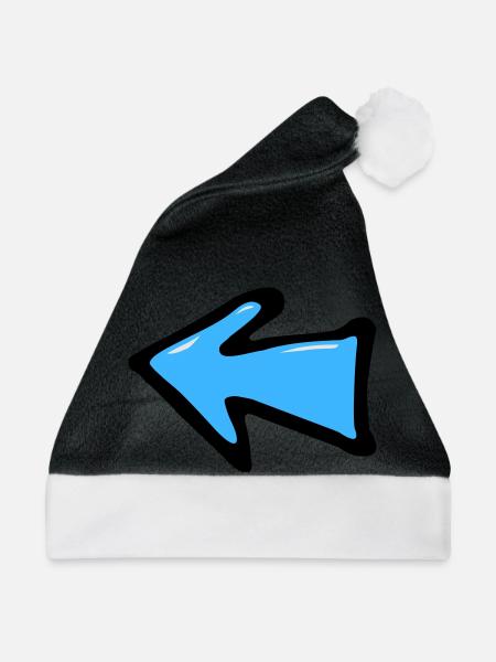 Punkt-Pfeil - Weihnachtsmütze - Schwarz/Weiß