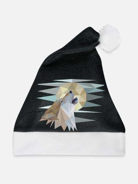 Howling Wolf - Weihnachtsmütze - Schwarz/Weiß
