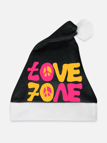 lieben Friedens siebziger 70 - Weihnachtsmütze - Schwarz/Weiß