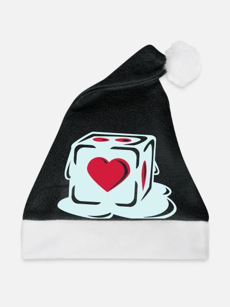 With Heart - Weihnachtsmütze - Schwarz/Weiß