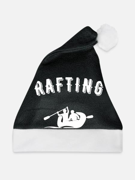 Rafting - Weihnachtsmütze - Schwarz/Weiß