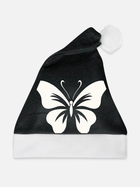 Kühner Schmetterling - Weihnachtsmütze - Schwarz/Weiß