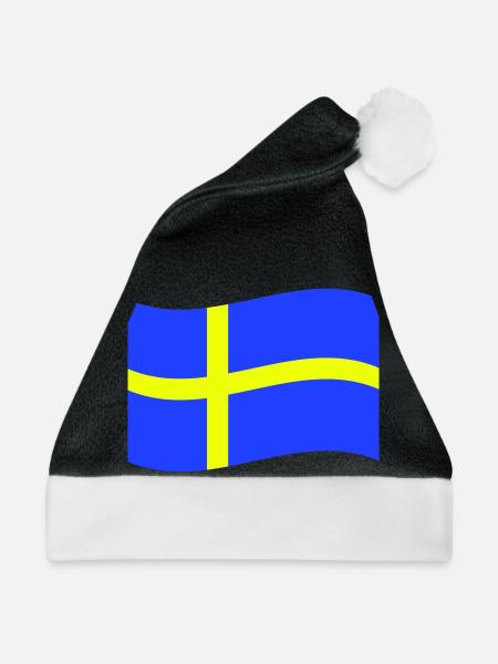 Schweden - Weihnachtsmütze - Schwarz/Weiß