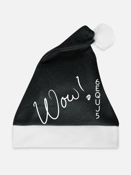 Wow! Signal - Weihnachtsmütze - Schwarz/Weiß - Vorne