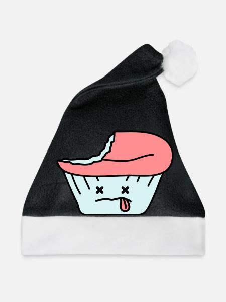 Dead Cupcake - Weihnachtsmütze - Schwarz/Weiß