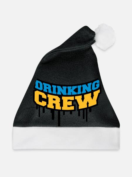 Drinking Crew Graffiti - Weihnachtsmütze - Schwarz/Weiß